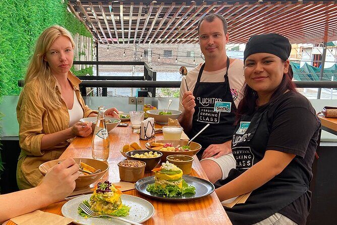 #1 Rated Cooking Classes with Local Market Tour & Pickup - From Ingredients to Causa and Ceviche in One Session