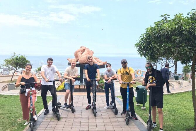 3-Hour Private Scooter Tour through Miraflores with Guide - Parque del Amor and El Beso: where the cliff turns into a postcard