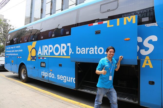 Airport Express Lima: Lima Airport to Miraflores - Bus Comfort and Tech: Wi‑Fi, USB, A/C, and GPS