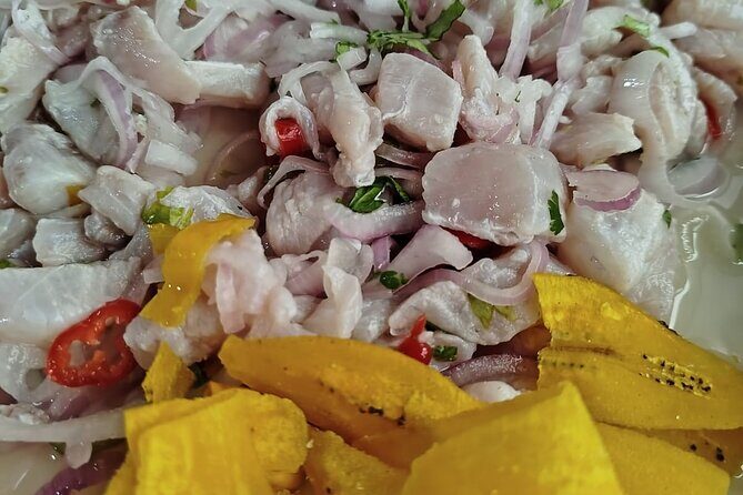 Ceviches + Pisco Tasting + Pisco sour and Peruvian Cuisine - Fish ceviche with a secret Lima recipe