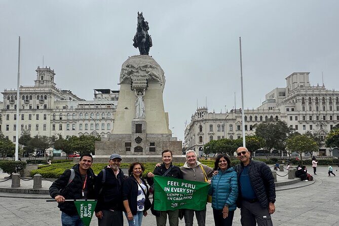 Enjoy Lima Walking Historic Center San Martin and Plaza Mayor - Entering Plaza San Martín: the independence mood-setter