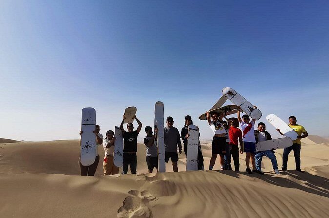 FULL DAY PARACAS -HUACACHINA from Lima - Huacachina Oasis in 1 hour: dunes, buguis walk, and sandboarding