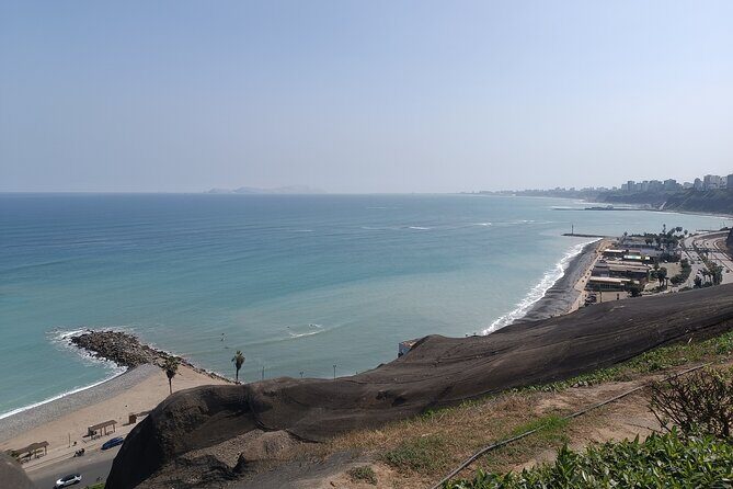 Lima Electric Bicycle Tours (Miraflores - Barranco 13 km) - Villena Rey bridge cycleway crossing: the “in-between” moment
