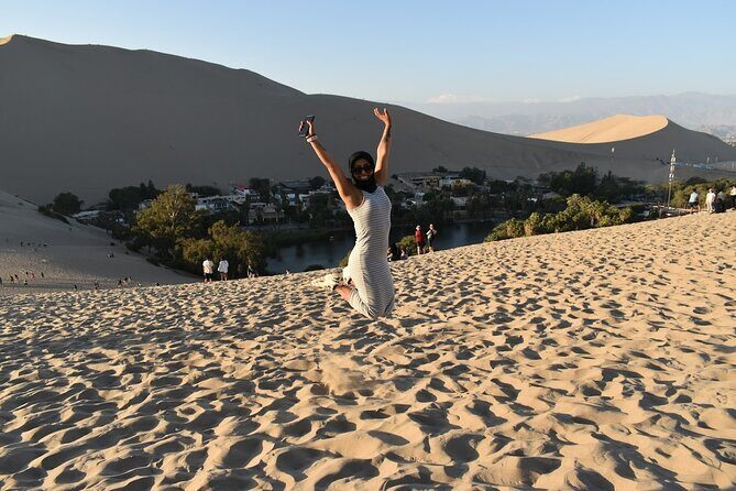 Paracas, Ballestas Islands and Huacachina Tour from Lima - Huacachina Oasis: palms by the water, then straight into dunes