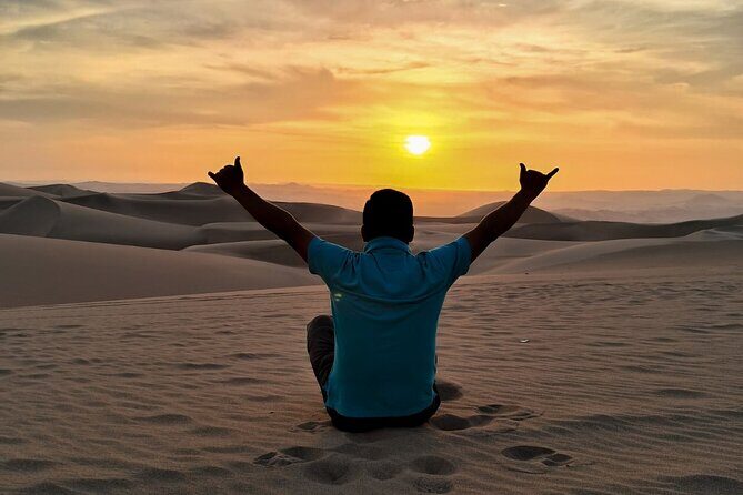 Paracas Tour with Ballestas Islands, Ica and Huacachina with Sunset - Huacachina: desert dunes at sunset, tubular first, sandboard second