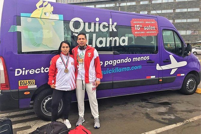 QuickLlama: Door-to-door transfer from Lima Airport to Miraflores - Door-to-door in Miraflores, plus the Kennedy Park backup plan