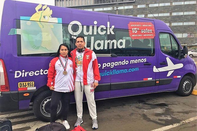 QuickLlama: Door-to-door transfer from Miraflores to Lima Airport - Timing reality check: 45 minutes vs 80 minutes
