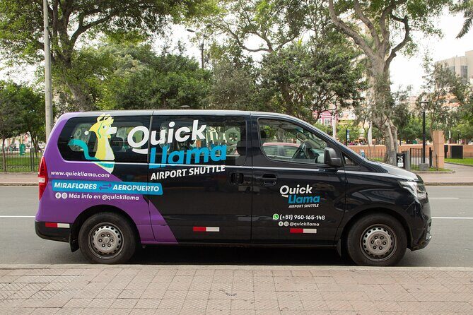 QuickLlama: Door-to-door transfer from Miraflores to Lima Airport - Safety, insurance, and professional driving