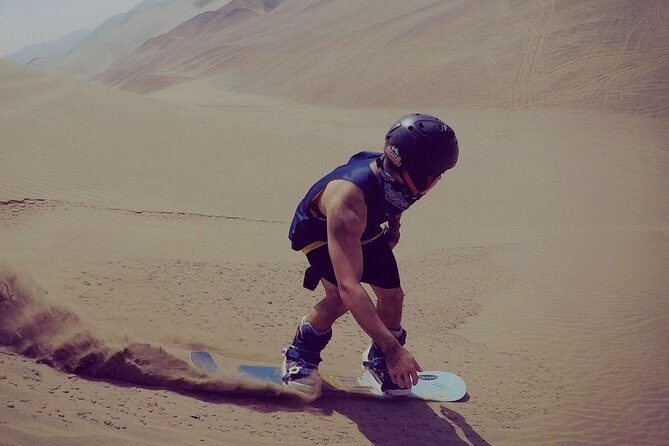 Sandboarding Experience Lima Includes Boots, Bindings & Helment - The view factor: dunes plus ocean beats a standard desert day