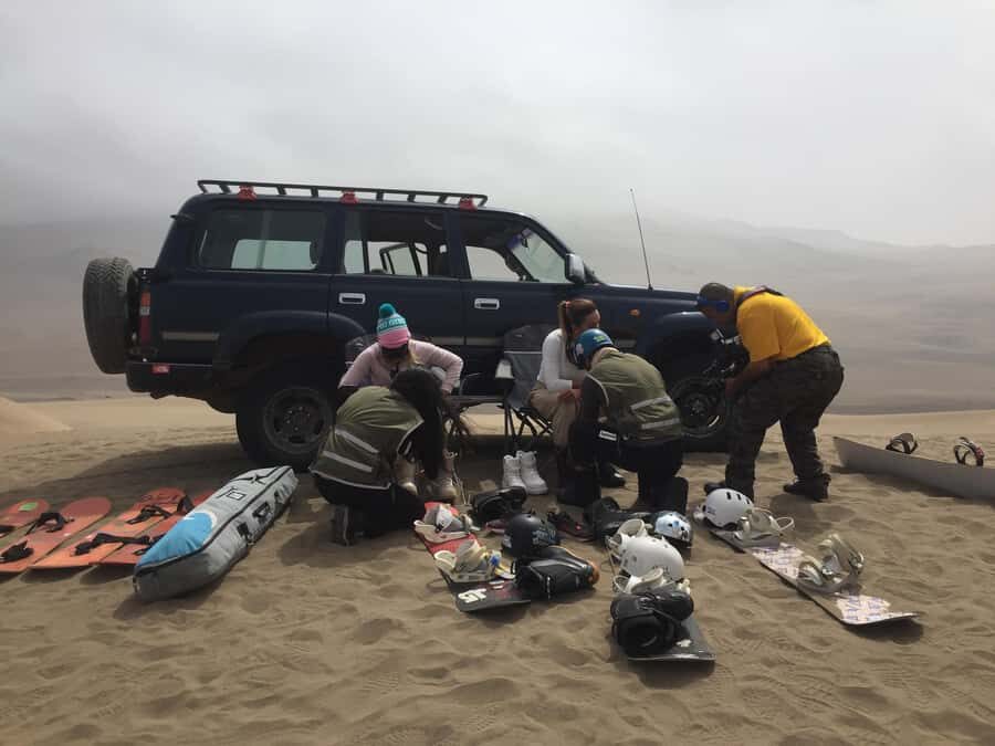 Sandbording in Lima - The Vintage Car Ride: A Fun Warm-Up, Not Wasted Time