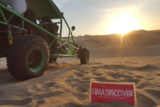 Sunset at the Oasis of Huacachina - Lima pickup and the long ride to the dunes (14 to 16 hours)