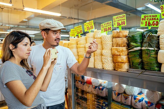 The 10 Tastings of Lima With Locals: Private Street Food Tour - Mercado Central: Peruvian cheese, stuffed olives, and fruits with no easy description